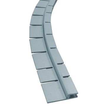 Rail hung en PVC horizontal baguette forme libre