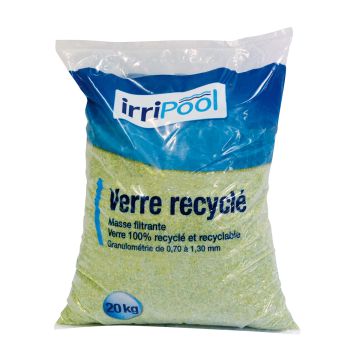 Masse filtrante en verre recycle Irripool