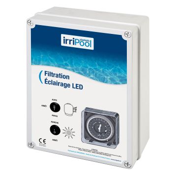 Coffret filtration et eclairage LED Irripool