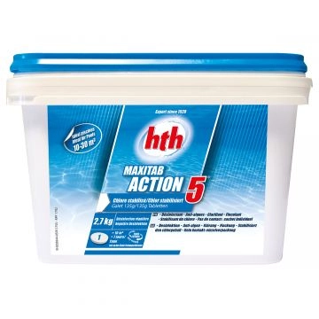 Chlore multifonction Maxitab 5 Actions  2,7 kg HTH