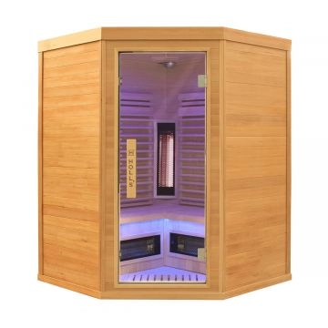 Sauna infrarouge d'angle Pure Wave 3-4 places